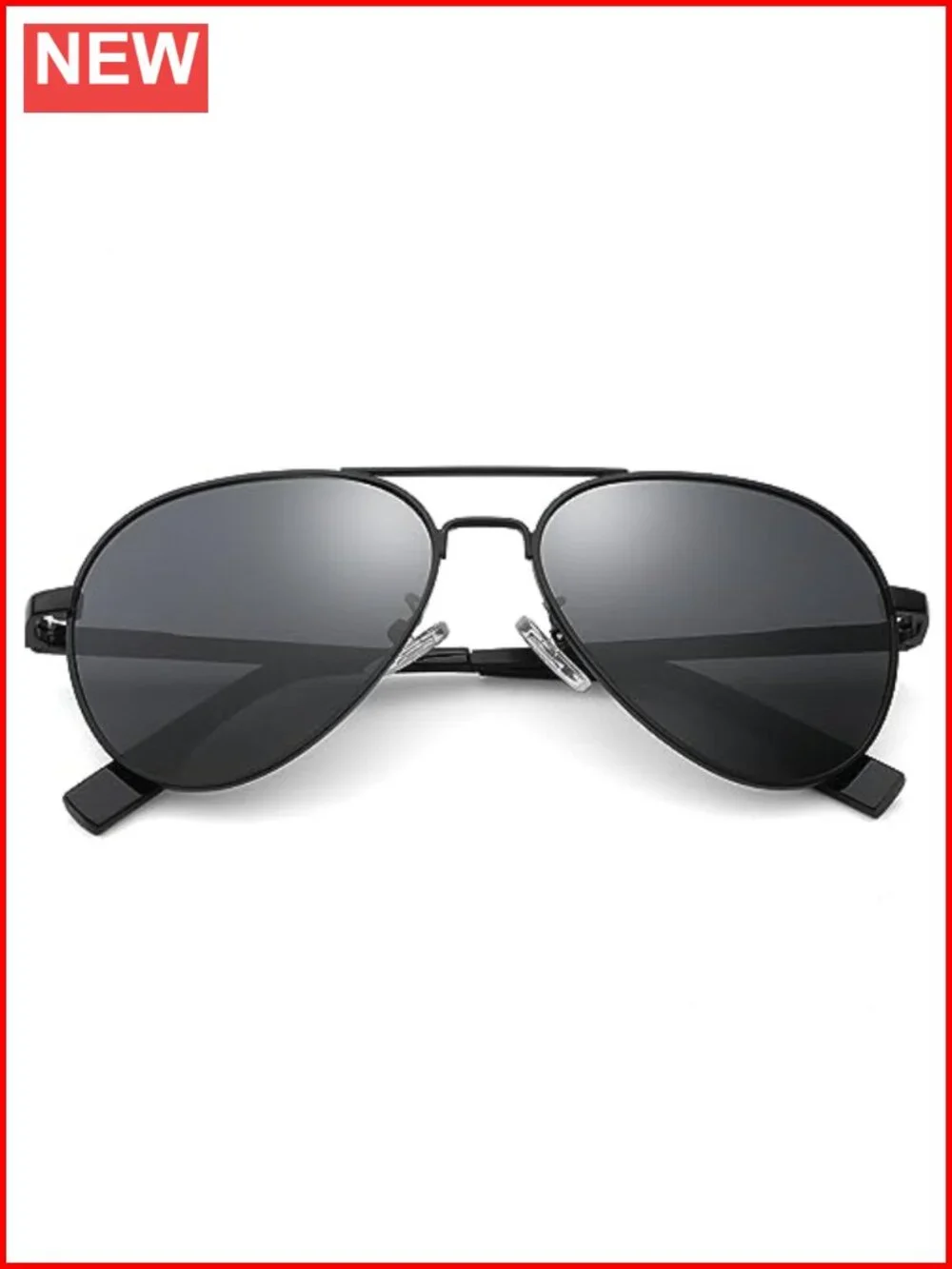 Polarized Aviator Sunglasses Metal Frame UV400 Protection Vintage Design